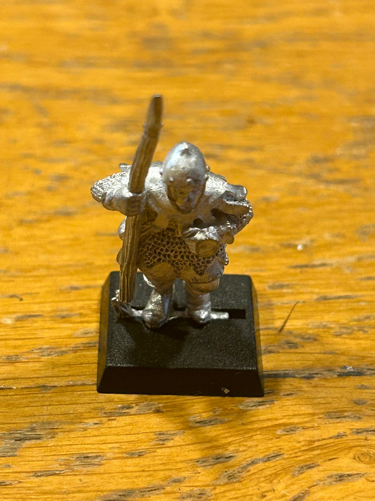 Warhammer Fantasy Old World Bretonnian man at arms spearman  metal