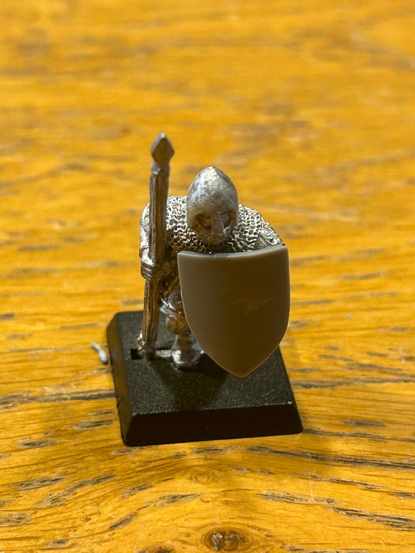 Warhammer Fantasy Old World Bretonnian man at arms spearman  metal