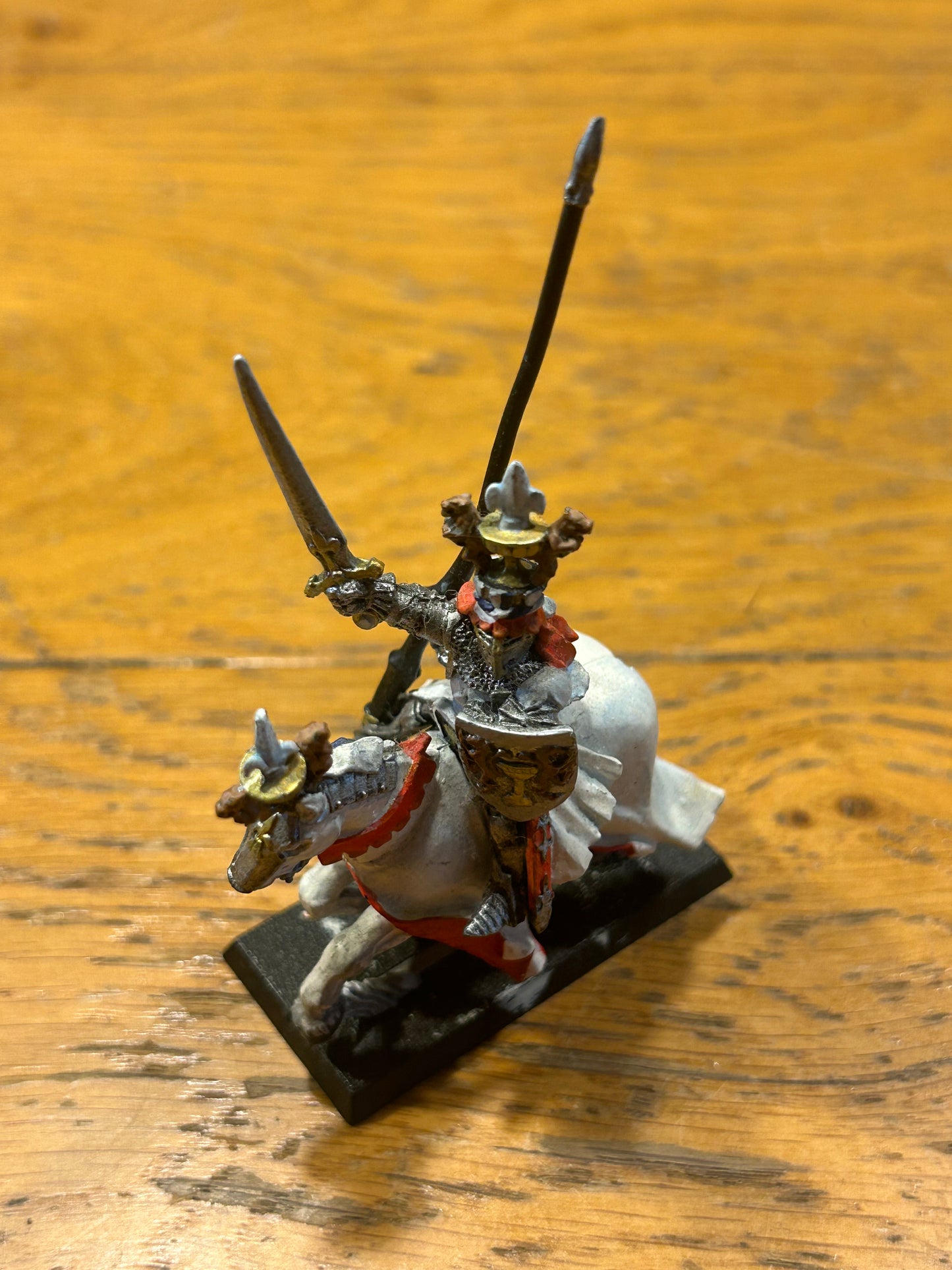 Warhammer Fantasy BRETONNIAN GRAIL KNIGHT champion metal 5th edition