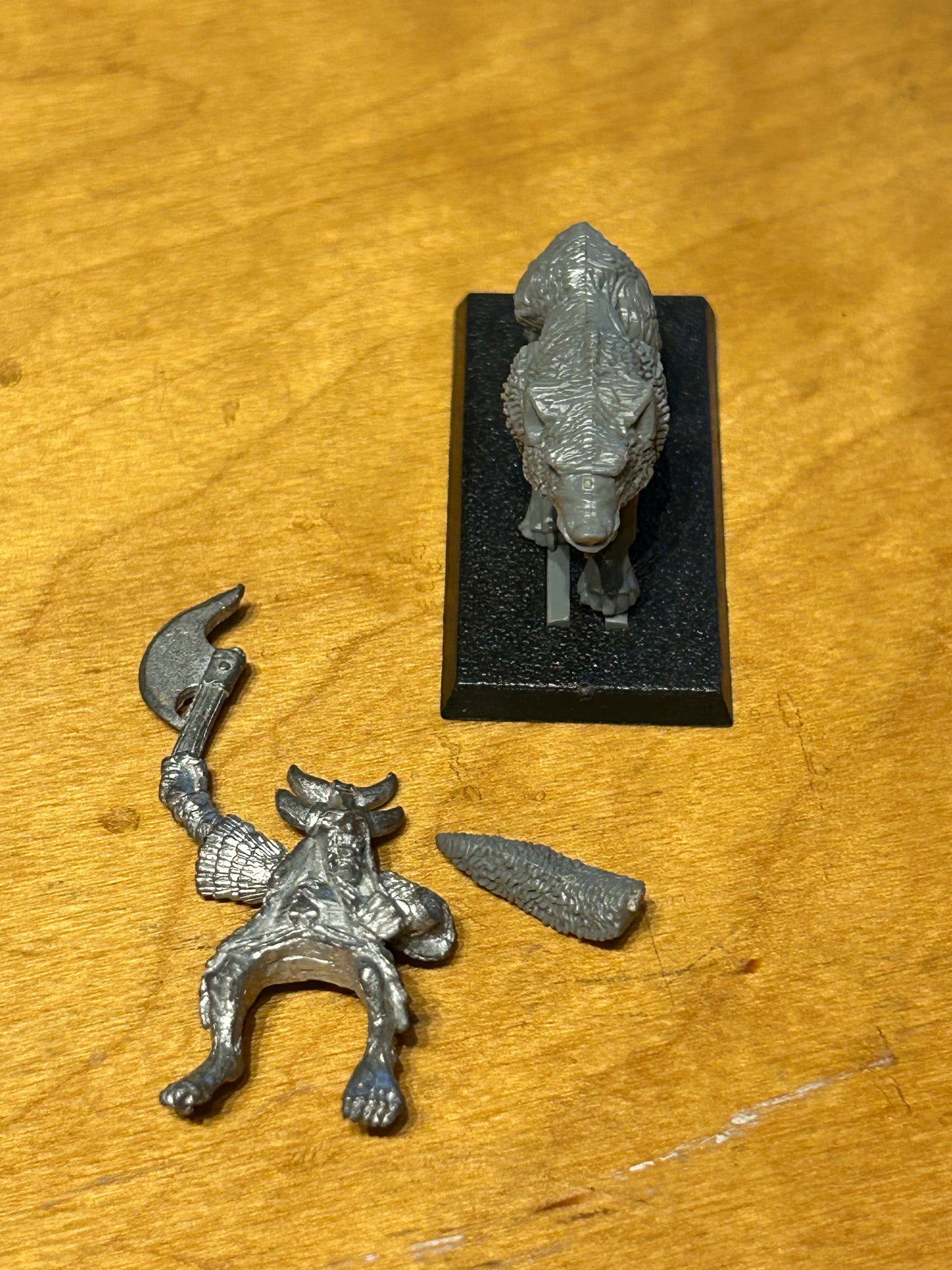 Warhammer Fantasy Chaos Dwarf Hobgoblin Wolf Rider Big Boss/Champion Rare OOP