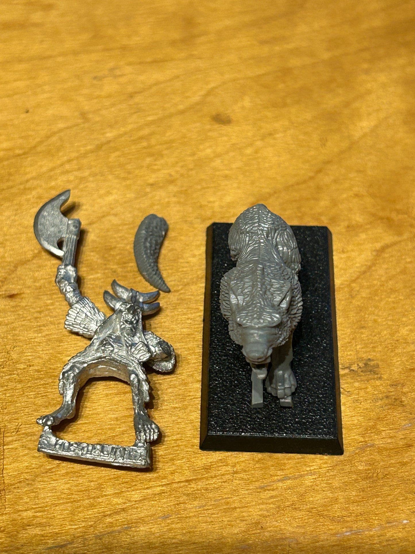 Warhammer Fantasy Chaos Dwarf Hobgoblin Wolf Rider Big Boss/Champion Rare OOP