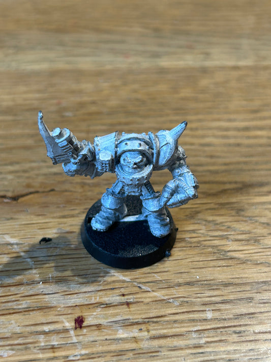 Warhammer 40k rogue trader ork nob in power armour/mega armour