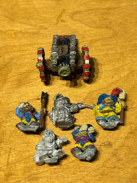 Warhammer fantasy marauder dwarf cannon / siege gun MM13