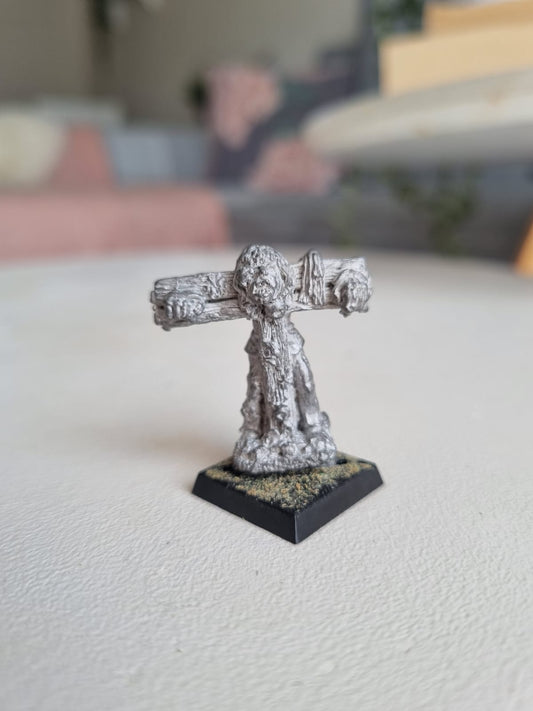 1980's Citadel GW Warhammer Metal Figures - Empire C46 Townsfolk Villager crook criminal in stocks