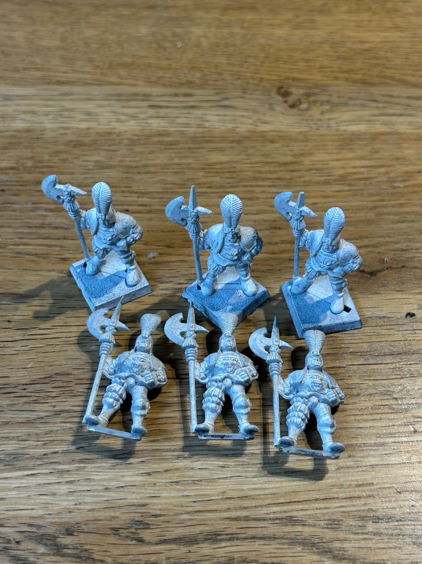 Warhammer fantasy old world empire halberdiers x6 (one is missing the halberd spike)