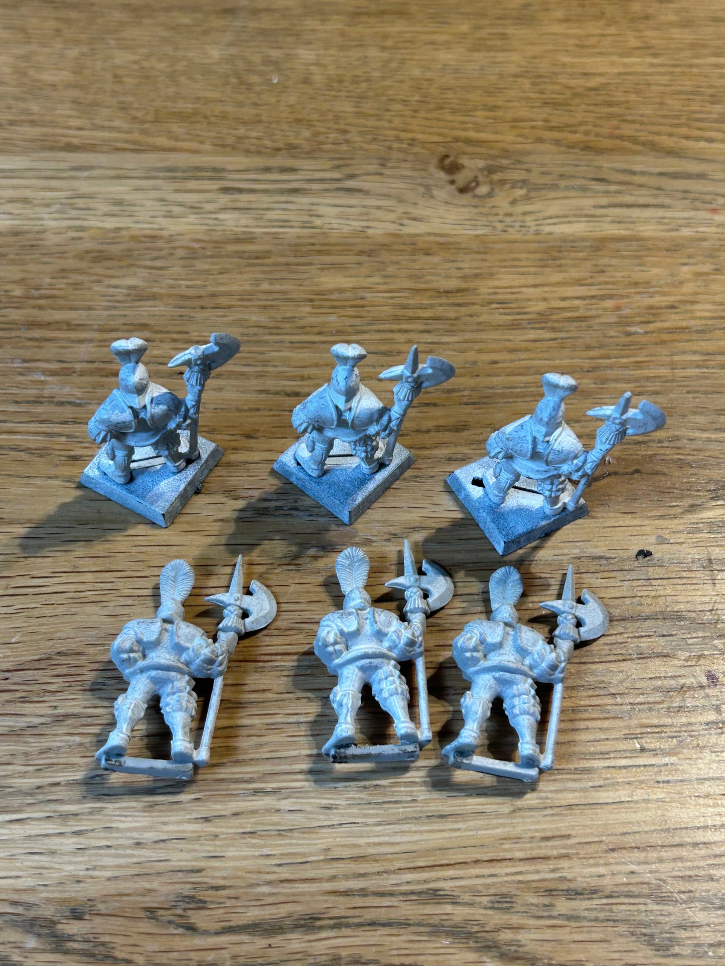 Warhammer fantasy old world empire halberdiers x6 (one is missing the halberd spike)