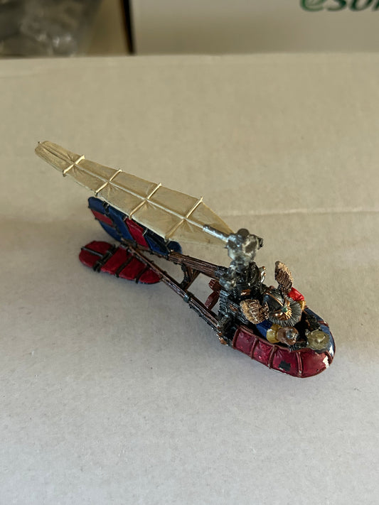 Warhammer fantasy The Old World Dwarf Dwarves Gyrocopter Metal incomplete (missing two propellers and the gun)