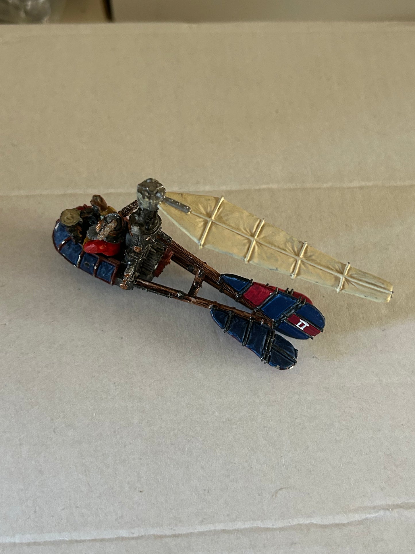 Warhammer fantasy The Old World Dwarf Dwarves Gyrocopter Metal incomplete (missing two propellers and the gun)