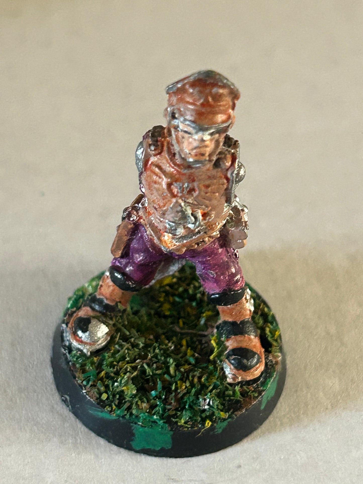 Rogue Trader Imperial Guard Commander 40k Metal Citadel (missing both plastic arms)
