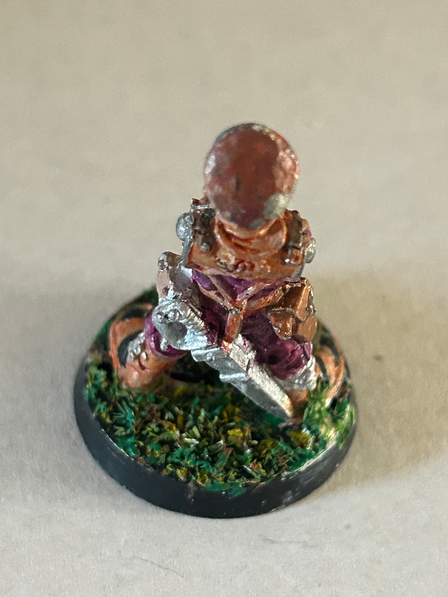 Rogue Trader Imperial Guard Commander 40k Metal Citadel (missing both plastic arms)