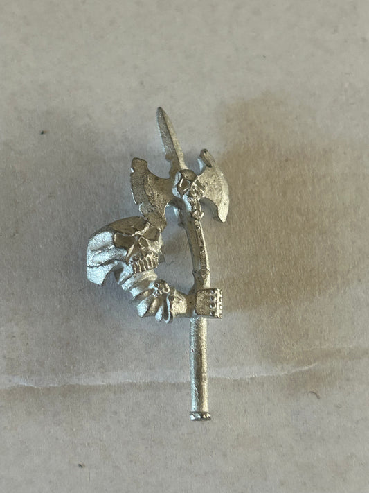 Chaos Warrior warrior Right Arm & halberd- Warhammer Fantasy Metal Bit/ (10 available)