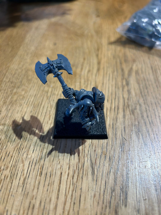 Warhammer fantasy orc warboss (axe head is loose and needs regluing)