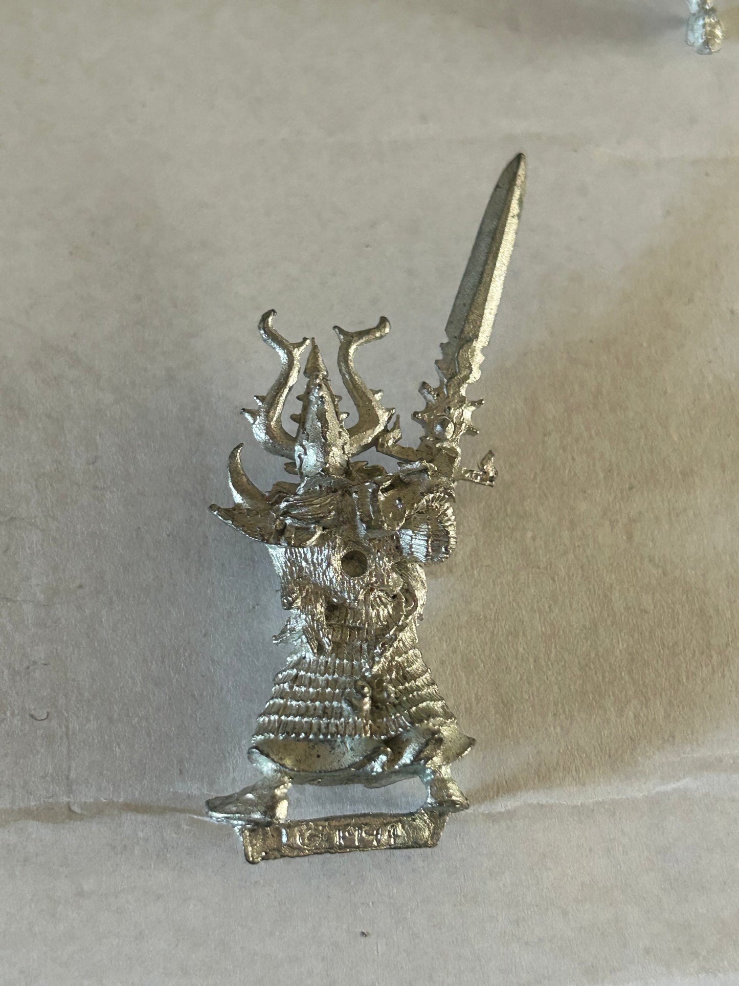 Chaos Aekold Helbrass Champion of Tzeentch Citadel Metal GW WFB 90s (no banner)