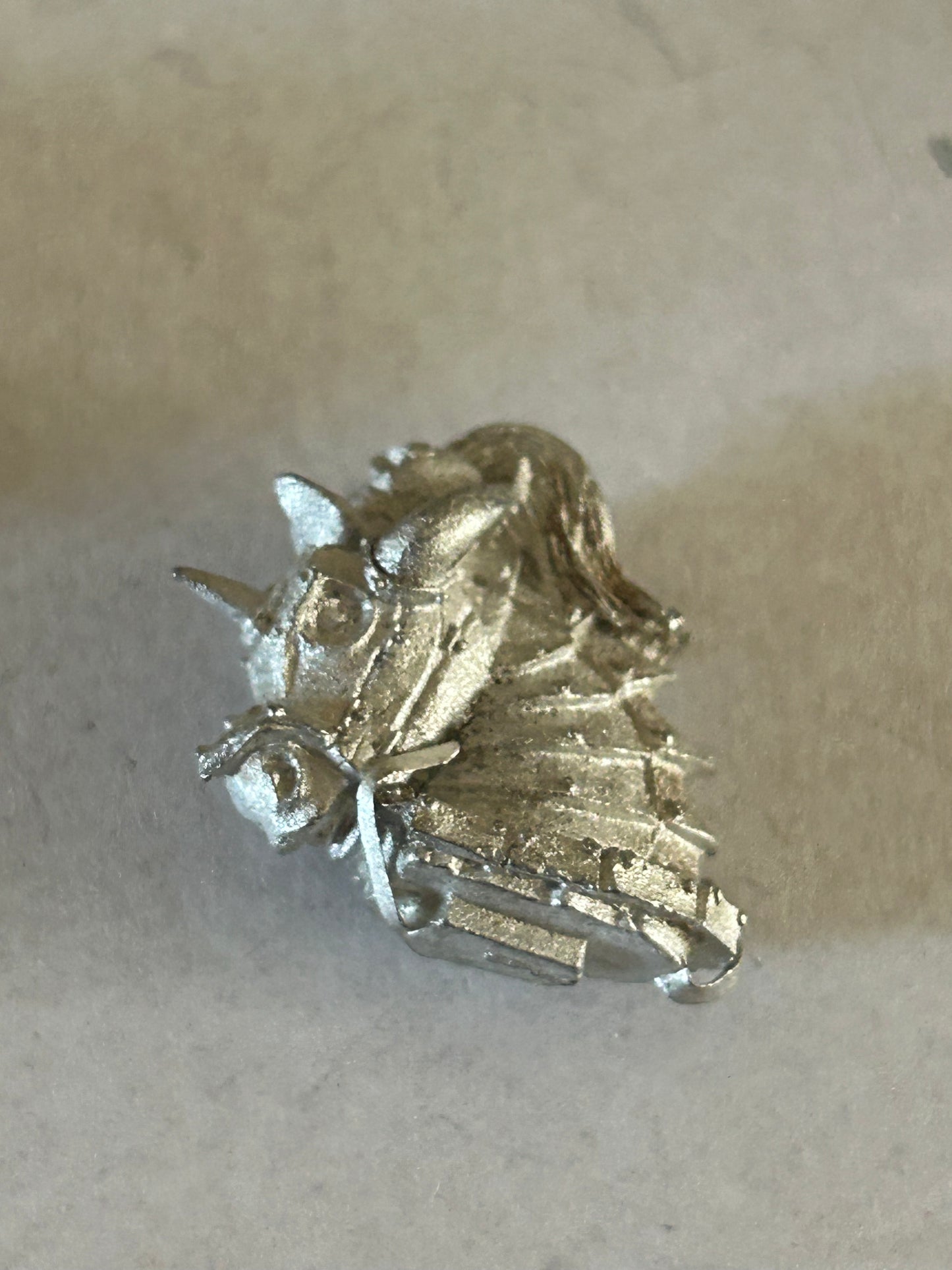 Classic Metal Chaos Knight Horse Head Bit - Warhammer Fantasy OOP Games Workshop (4 available)