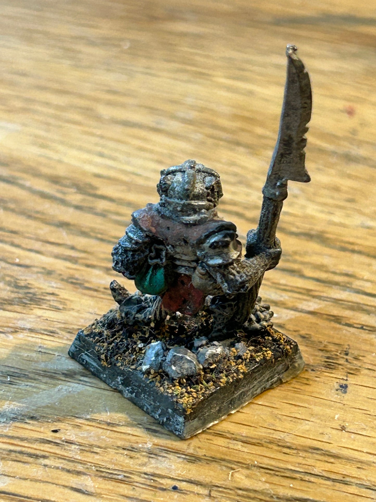 Warhammer fantasy C47 Skaven Clan Rat Krey with spear/halberd Metal Chaos Ratmen Citadel 1987