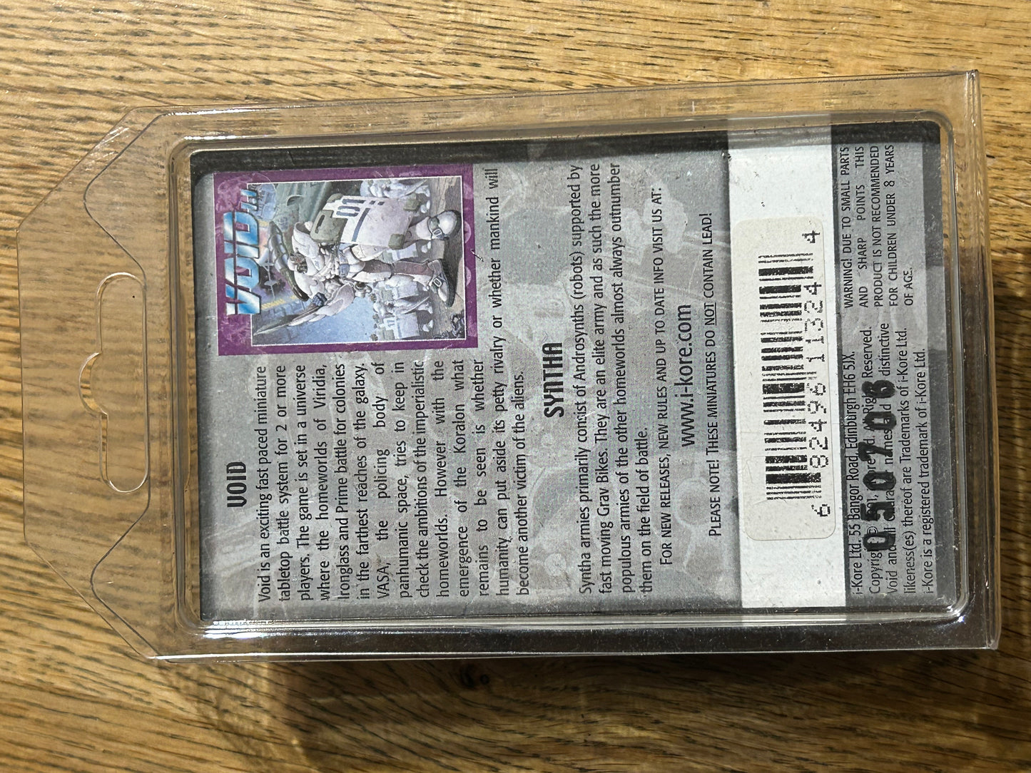 Tactical T-synth  Void in sealed blister