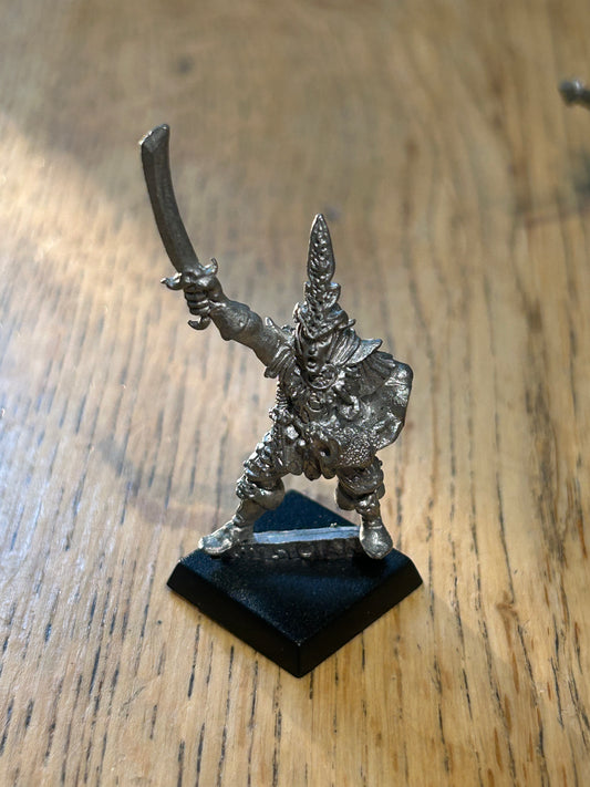 CITADEL WARHAMMER OOP 1980s MENGIL MANHIDES DARK ELF REGIMENT MUSICIAN
