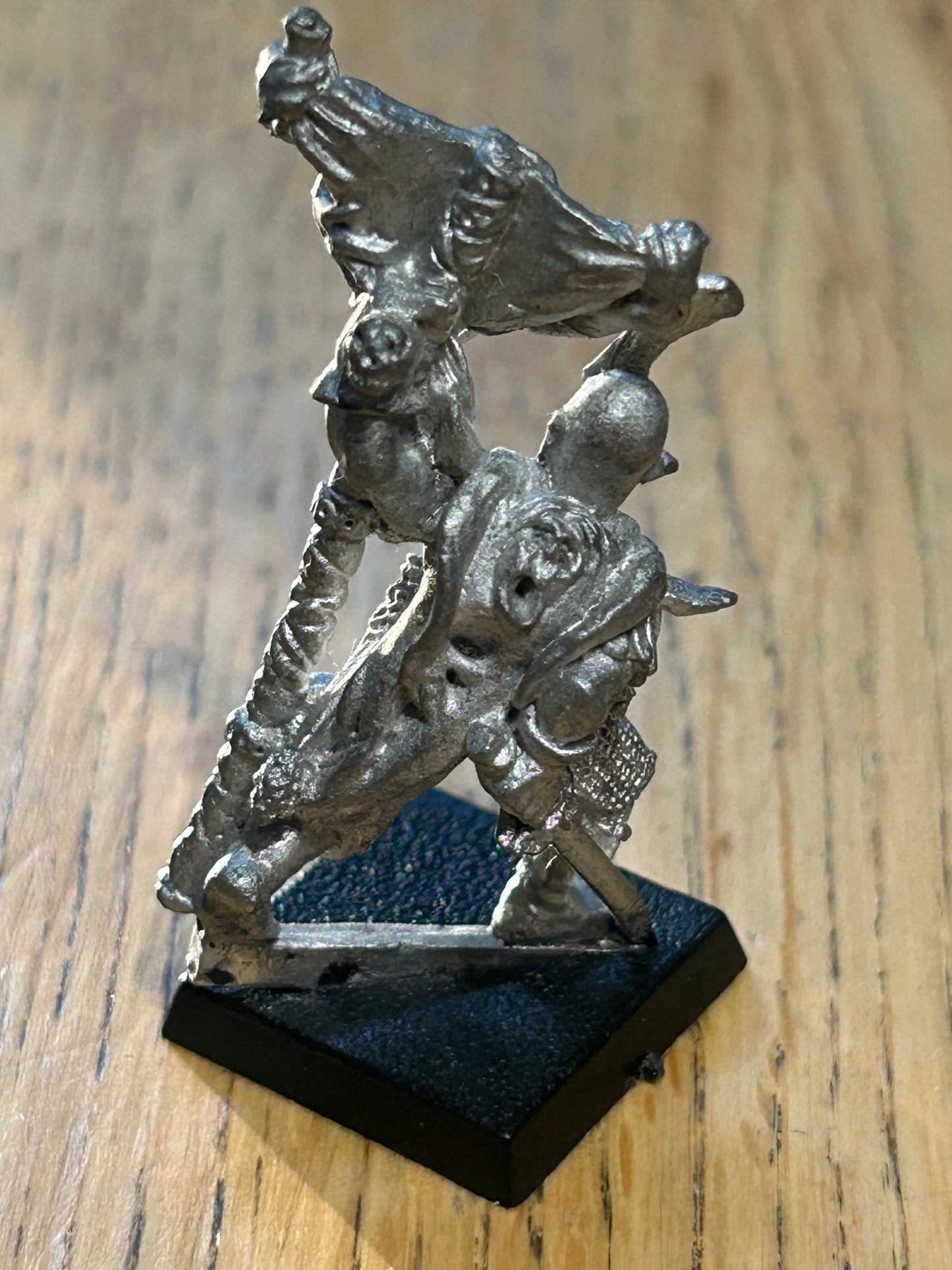 Warhammer Fantasy Citadel Dark Elf Elves RR11 Mengil Manhide's Standard Bearer