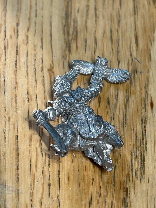 Citadel Warhammer 80s Reg Renown RR4 Mengil Manhide Dark Elf Command champion