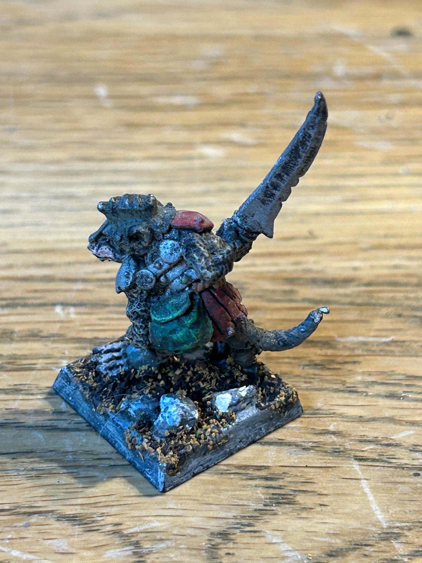 Skaven - C47 Clan Rat with Halberd Warpspur Citadel Ratmen 1987 warhammer fantasy