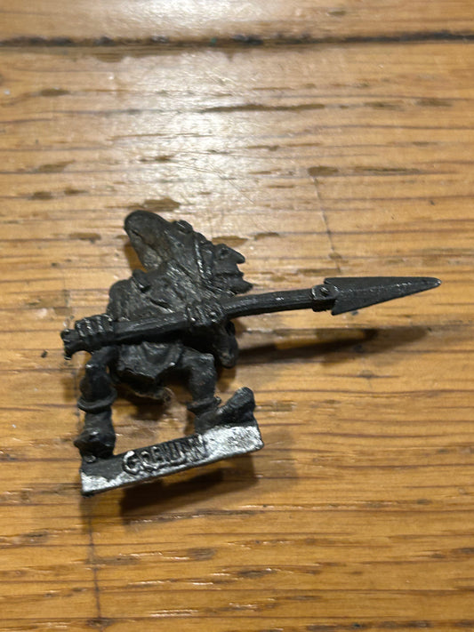 C12 Goblin with Spear "Zogrod" Metal Citadel Oldhammer