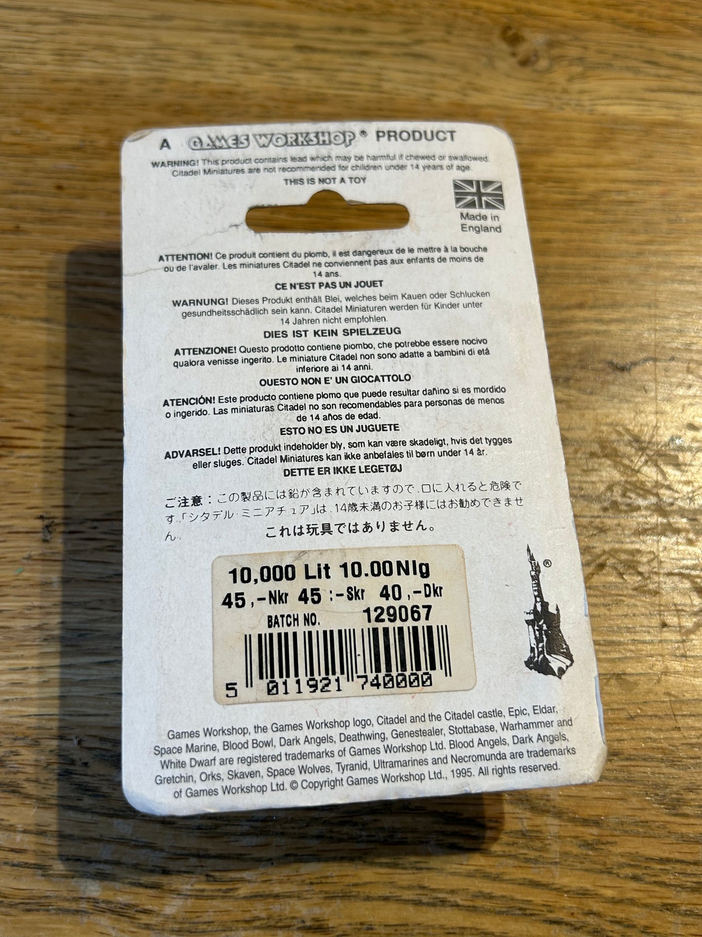 Warhammer Bretonnian Knight Errant Blister BNIB