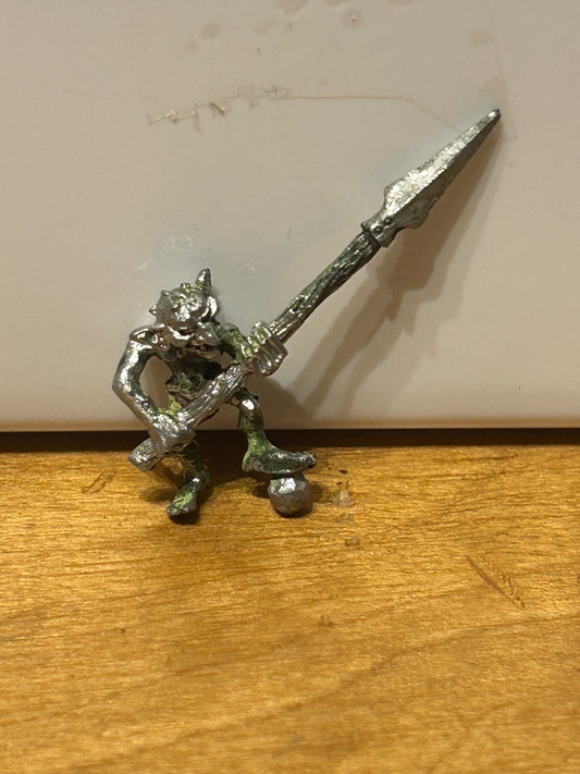 Games Workshop Citadel C14 Snotlings Snotling with spear 1987 Metal Snotling