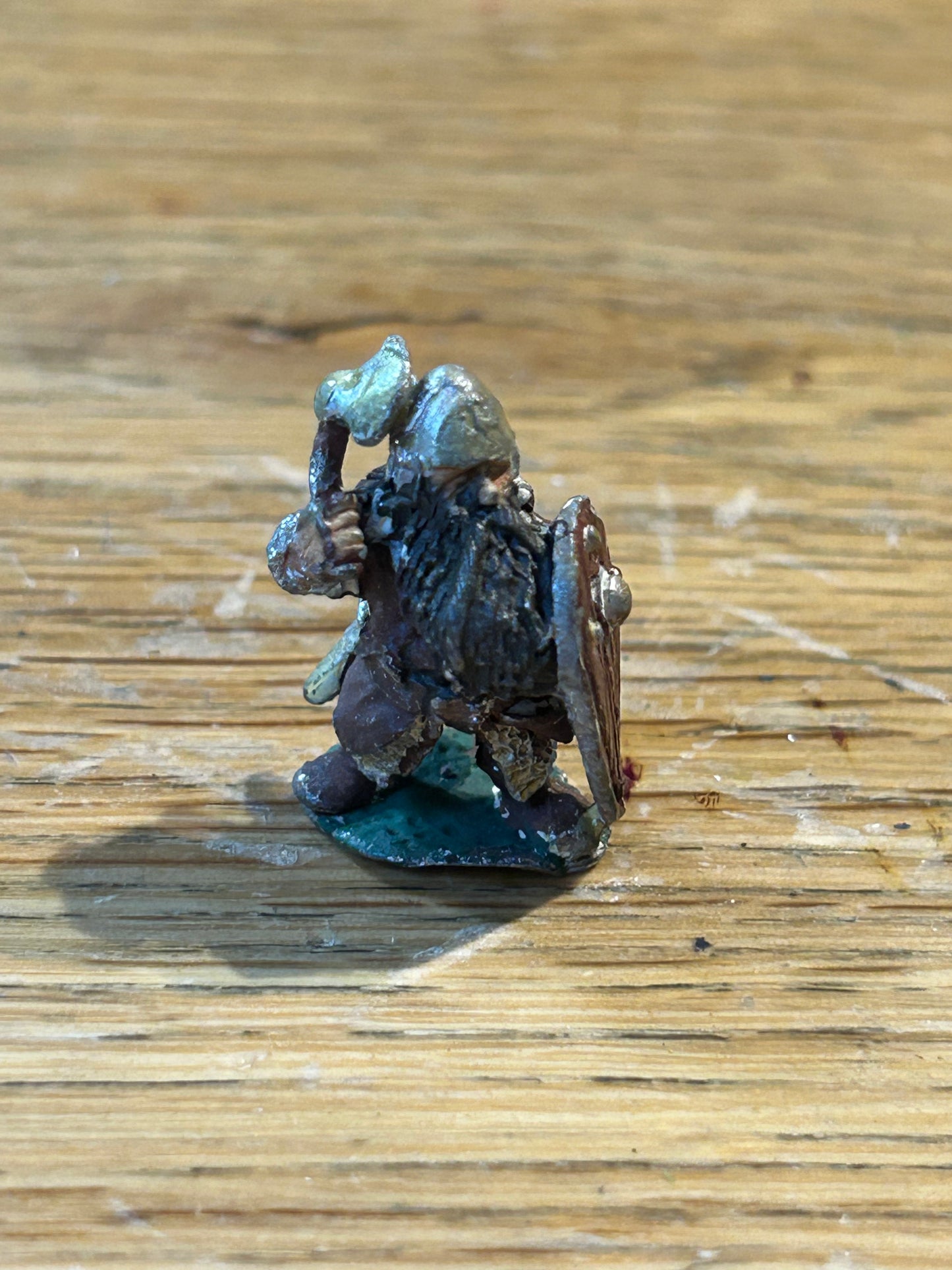 1981 FTD5 Dwarf with axe and shield and crossbow Fantasy Tribes Citadel Pre Slotta C07 warhammer fantasy