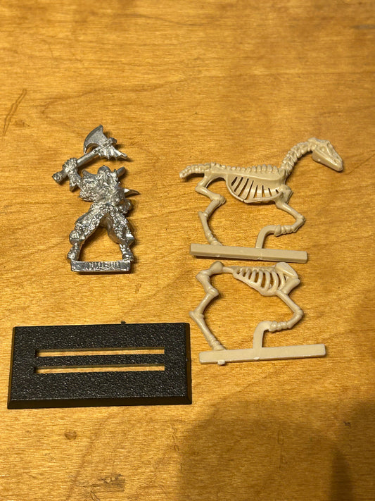 Warhammer Fantasy Undead Skeleton Horseman with axe Horsemen Games Workshop Citadel