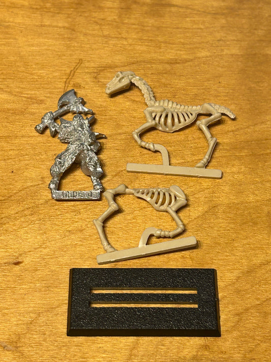 Warhammer Fantasy Undead Skeleton Horseman with axe Horsemen Games Workshop Citadel