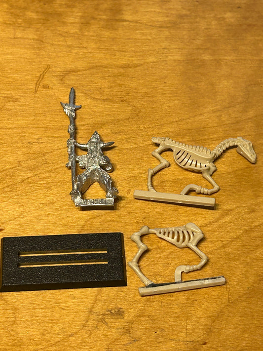 Warhammer Fantasy Undead Skeleton Horseman with spear Horsemen Games Workshop Citadel