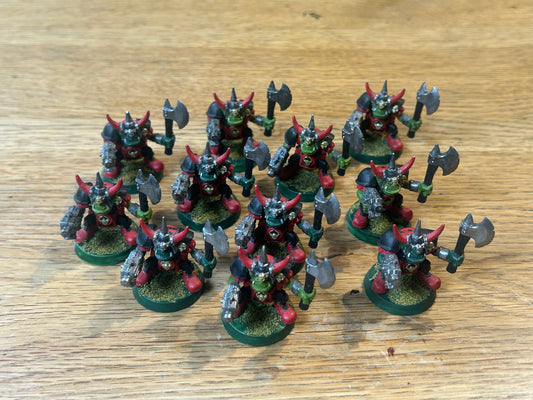 Warhammer 40k plastic monopose goff boyz x 11