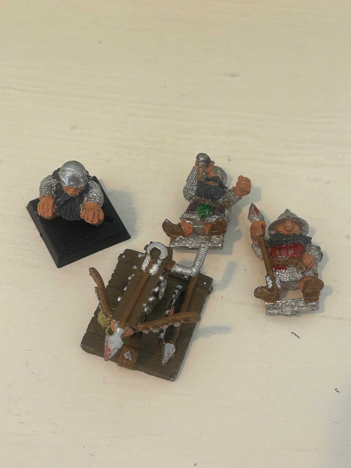 DWARF 4362 bolt thrower with 3 crew Dwarfs  Army Warhammer fantasy