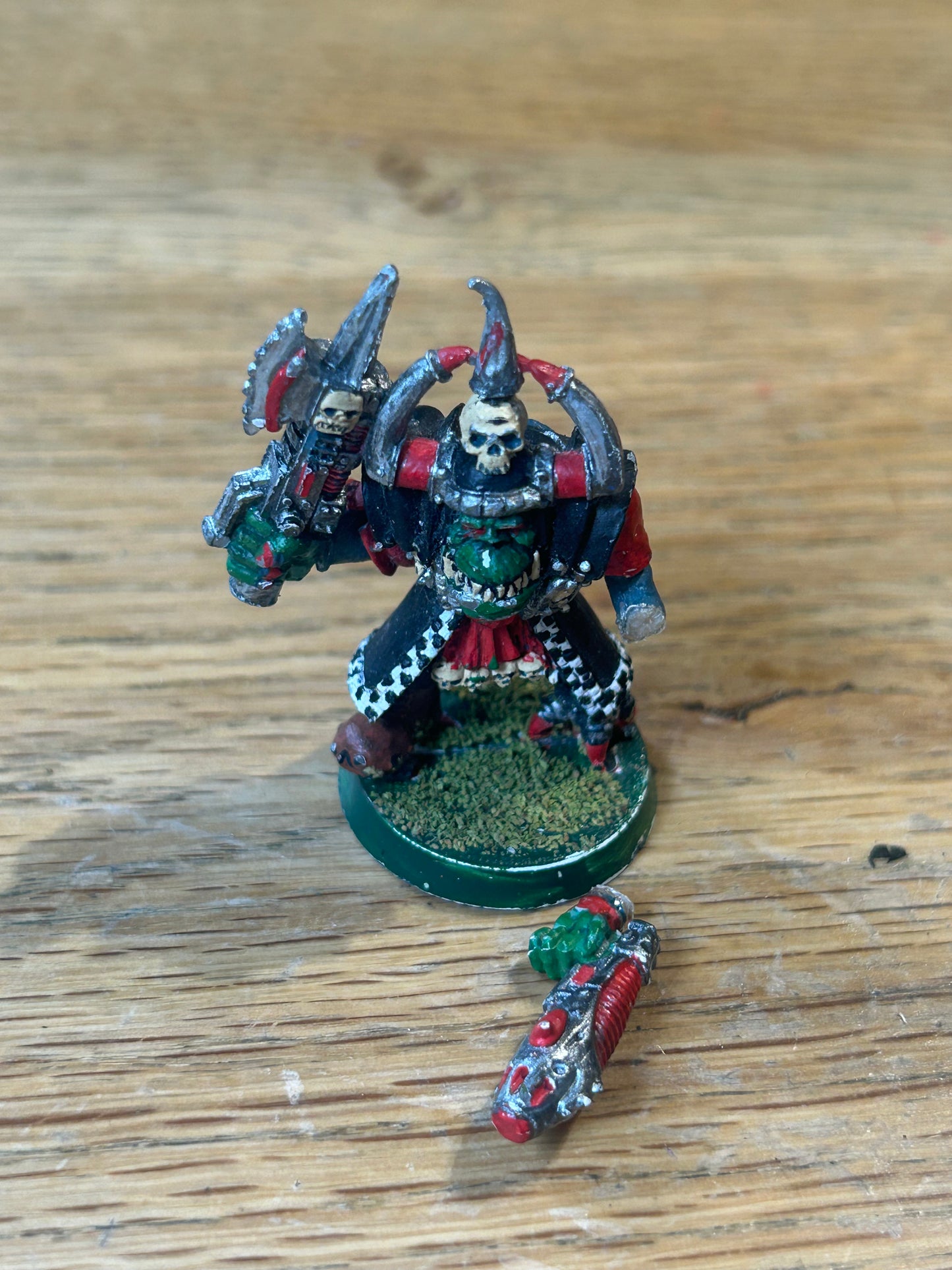 GW 40k Space Ork Goff Nob 3 - 070801/01 - Metal, OOP, Oldhammer