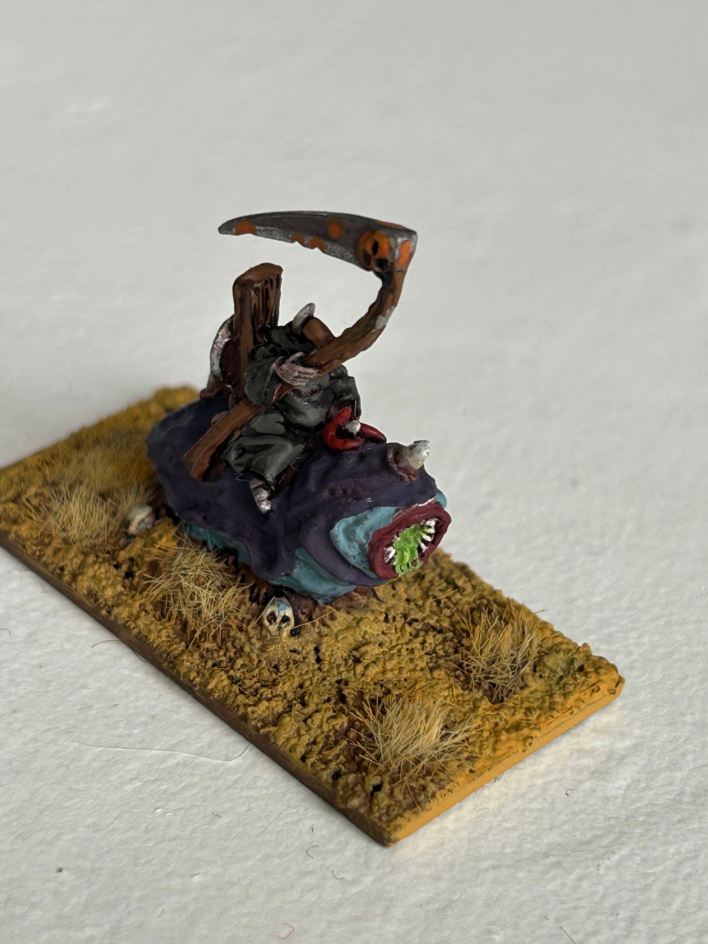 Warmaster nurgle daemon character on mount