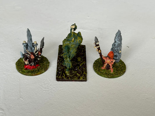 Warmaster Albion set with fenbeast, dark emissary, and truthsayer