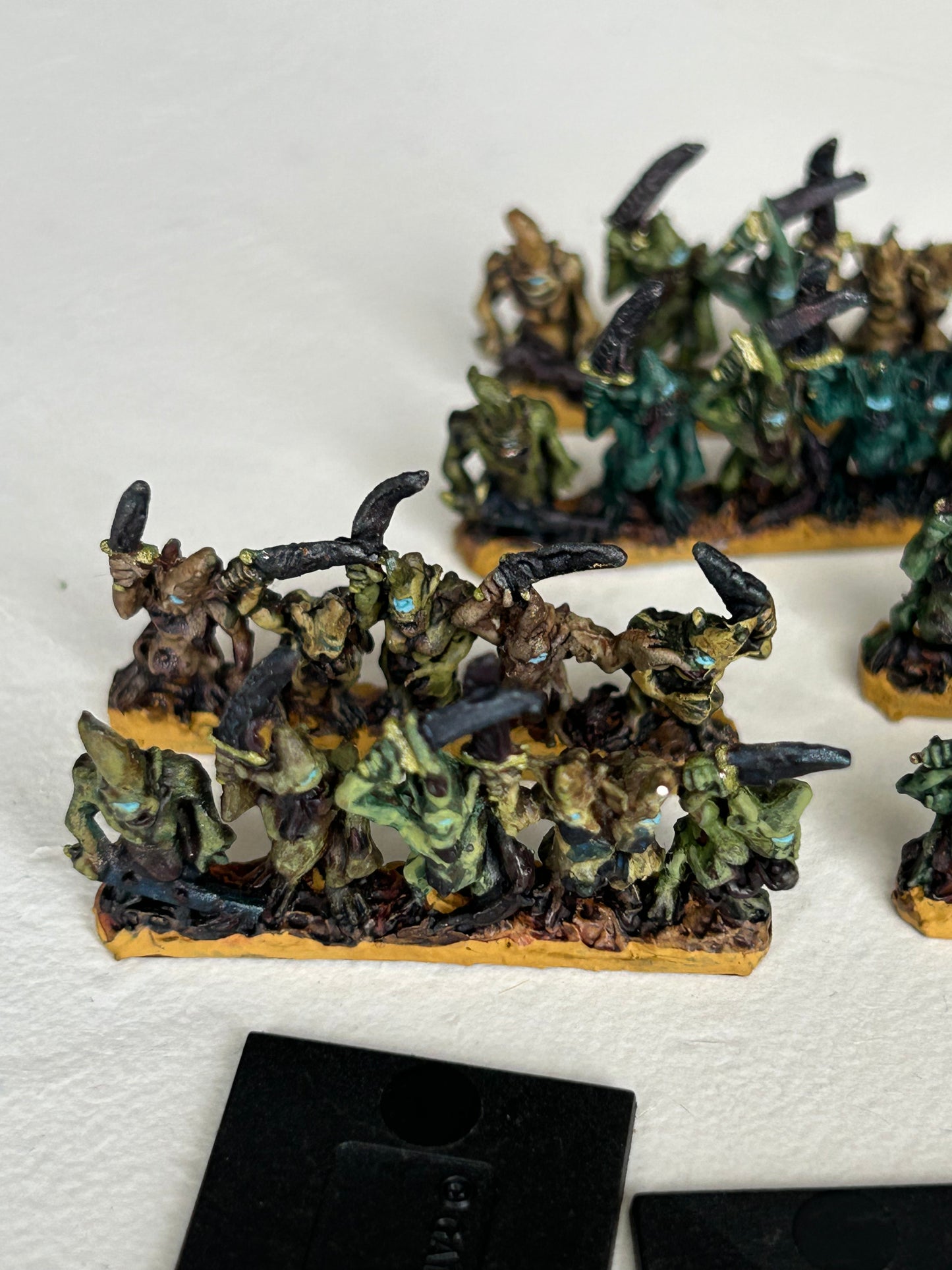 Vintage Warmaster Chaos 'Daemon Horde of Nurgle' Plaguebearers 10mm Metal 3 bases worth