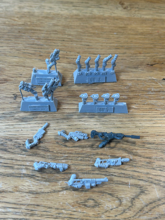 Necromunda forgeworld weapons and accessories (one might not be forgeworld)