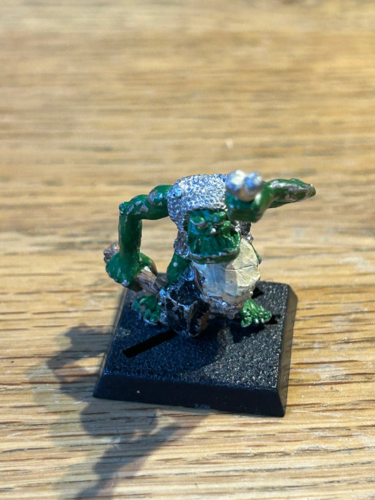 Citadel Warhammer classic 80s Orc Command Drummer Zakash Bragwit