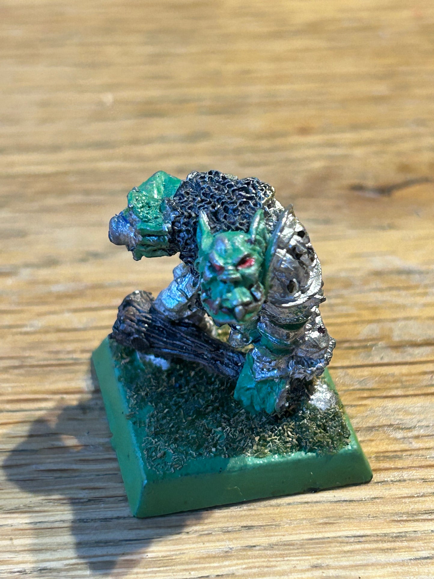 "Bigmouth Blaccug Bonesnapper" 0510 Orc Champion Metal Citadel Oldhammer