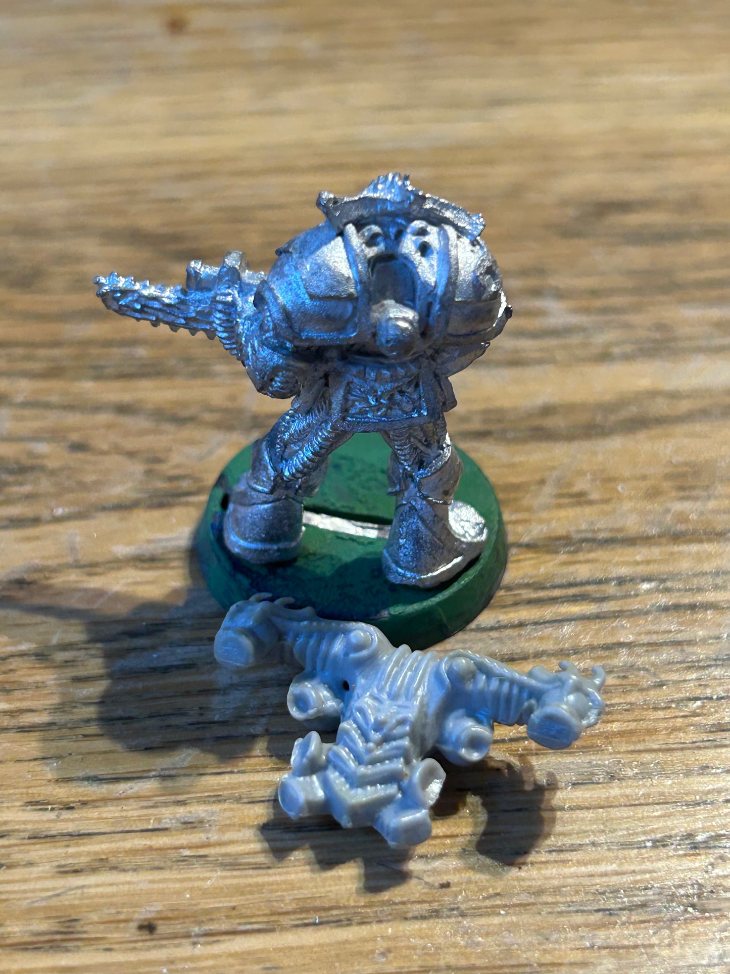 1988 Slaanesh Renegade Chaos Space Marine CSM Rogue Trader Warhammer RARE METAL with backpack