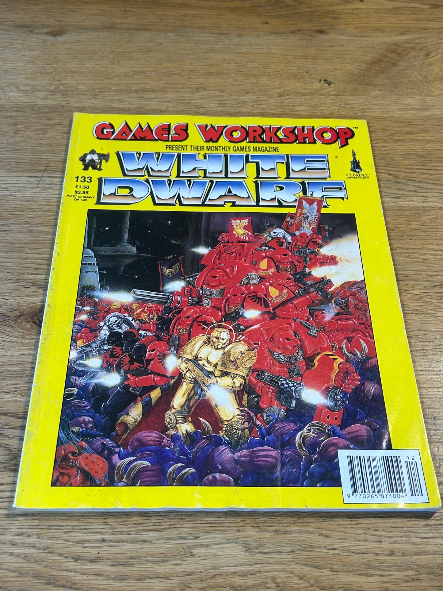 White Dwarf 133 Magazine Games Workshop (some rippling at the bottom of magazine due to moisture)