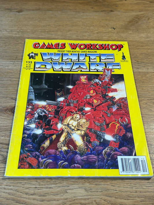 White Dwarf 133 Magazine Games Workshop (some rippling at the bottom of magazine due to moisture)