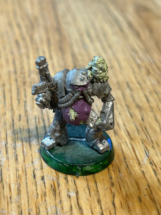 Rogue Trader Chaos Renegade Space Marine Nurgle Tube Head Metal Citadel (no backpack)