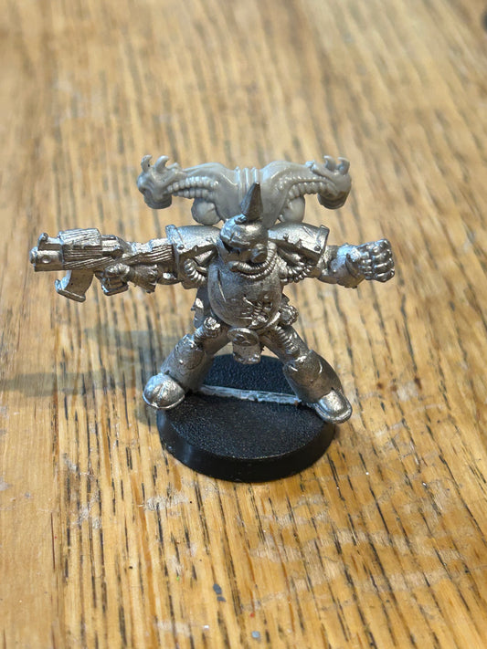 Nurgle Plague Marine Chaos Space Marines Bolter 40k 2nd Ed Metal Citadel
