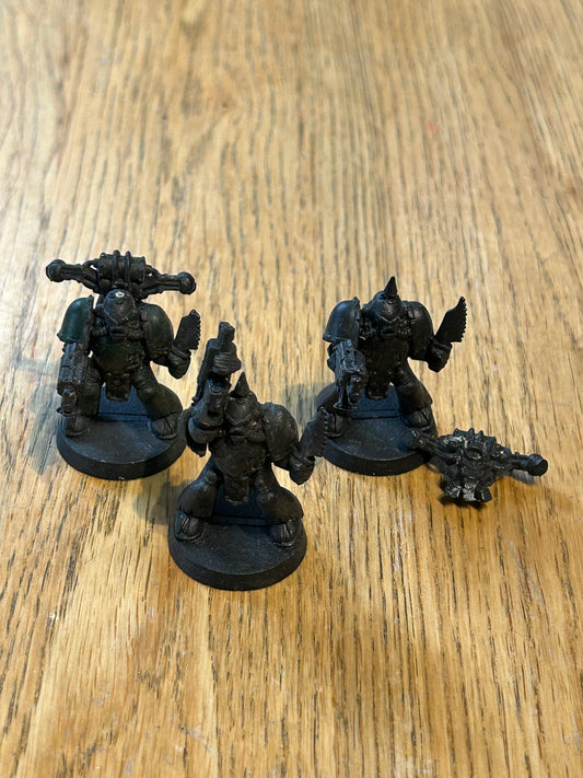 Warhammer 40k plastic monopose plague marines x3