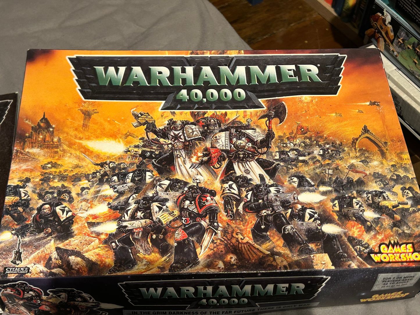 Warhammer 40k third edition box set (no miniatures, just rules, dice, some scenery, sold as seen).