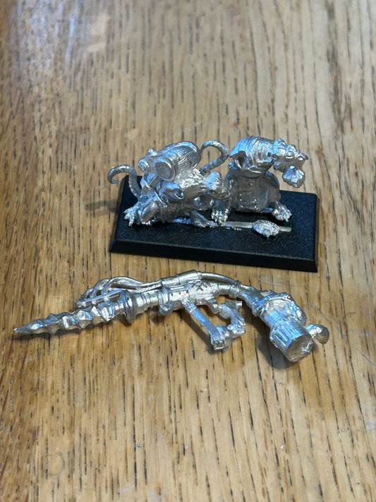 Skaven metal warp grinder team warhammer fantasy the old world oop (2 available)