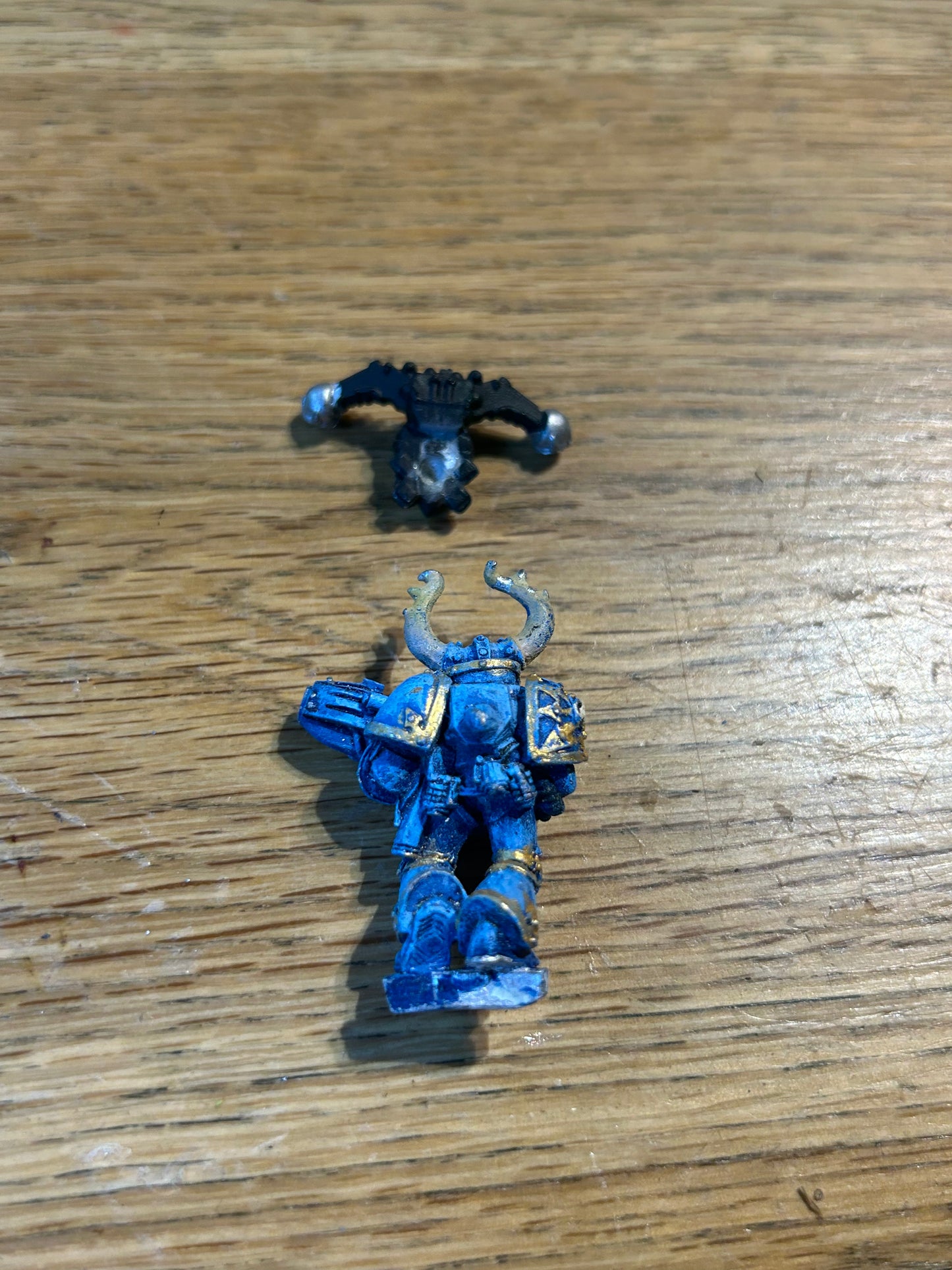 Warhammer 40k metal chaos space marine with flamer