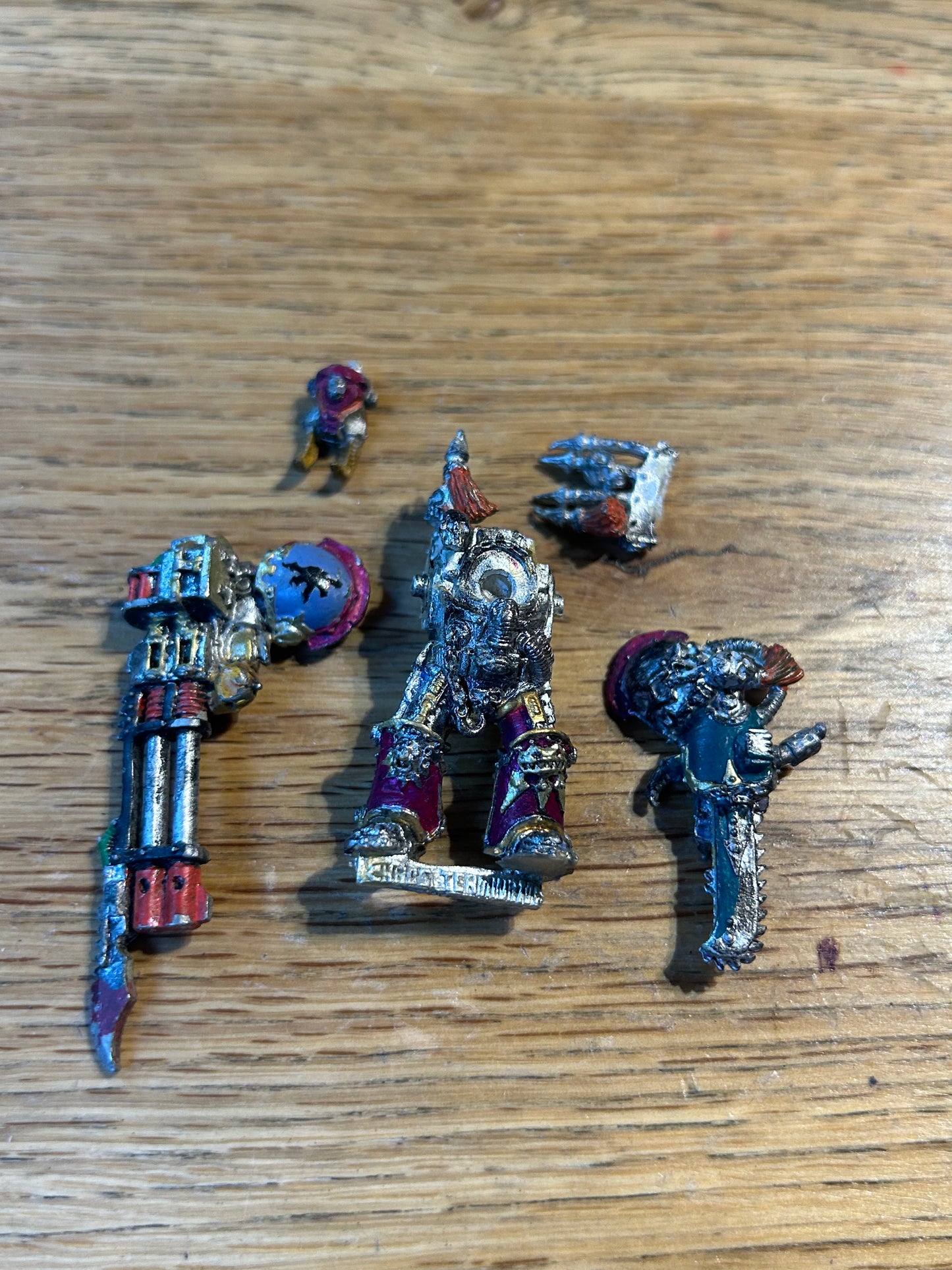 Warhammer 40k Metal Chaos Space Marines Terminator Games Workshop 1995 OOP